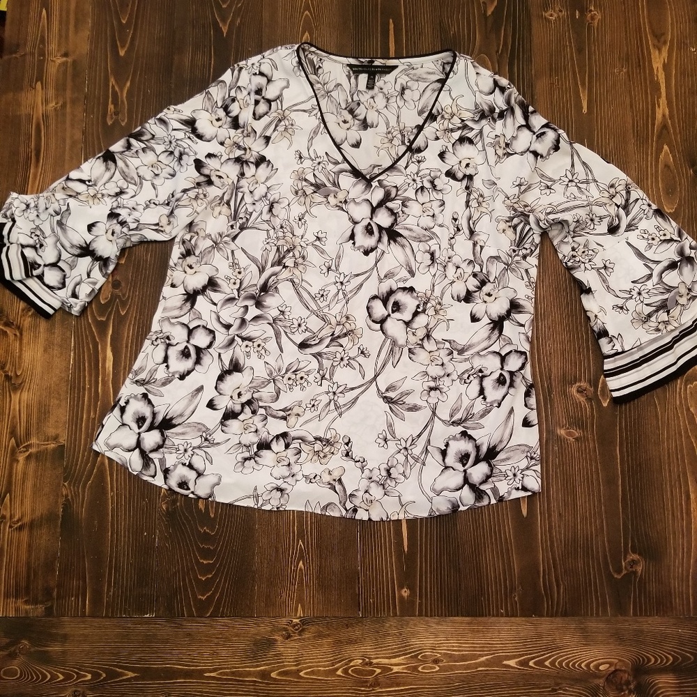 White House Black Market Floral  size 14 Womens